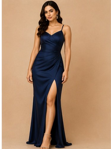 Satin Evening Dress